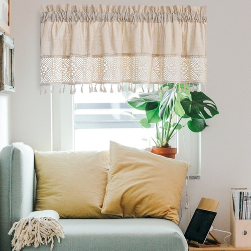 Cortina Corta Para Ventanas, Cortinas Pequeñas 74cmx90cm
