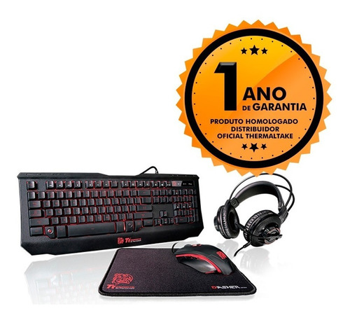 Kit Gamer Teclado+mouse+mousepad+headset Gaming Thermaltake