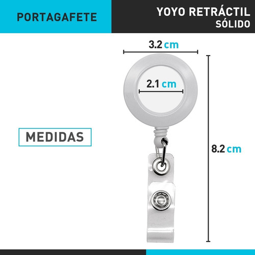 Yoyo Porta Gafete Retráctil Porta Credencial 155 Piezas