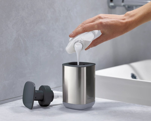 Dispenser Jabón Para Baño Joseph Joseph Bomba Presto Steel