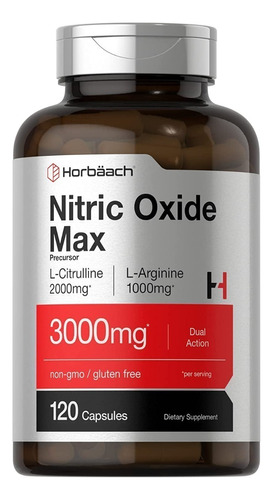 Nitric Oxide Max 3000mg, 120caps, Horbaach,