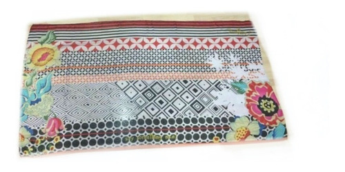 Pashmina Desigual Blanca Colores Mujer, Pareo Desigual Color Blanco
