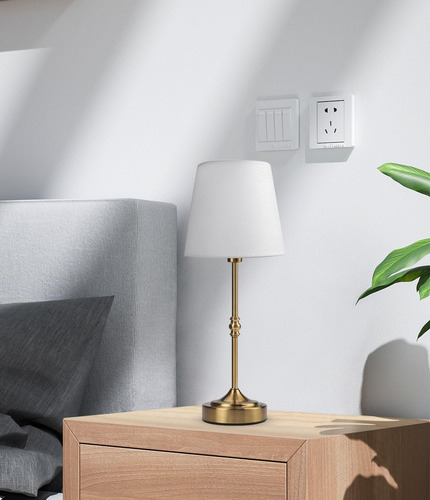 Lámpara De Mesa Inalámbrica Led Recargable, Funciona Con Bat