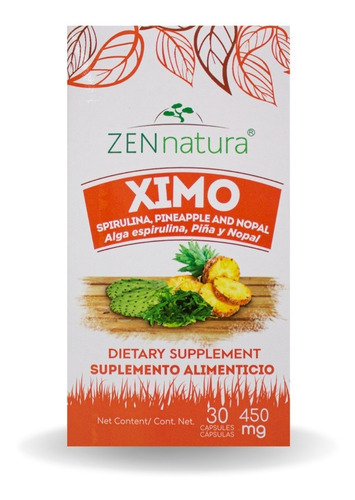 Suplemento Zen Natura Control de peso Raiz de tejocote XIMO - cápsula