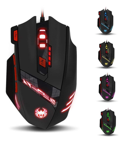 Mouse Zelotes T90 Con Cable/negro