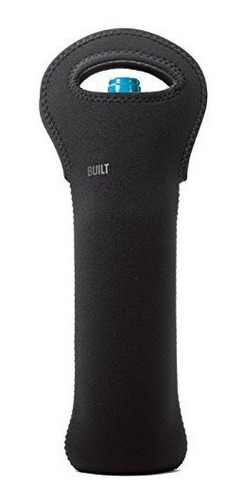 Built Built Ny Neoprene Wine   Water Bottle Tote, Black