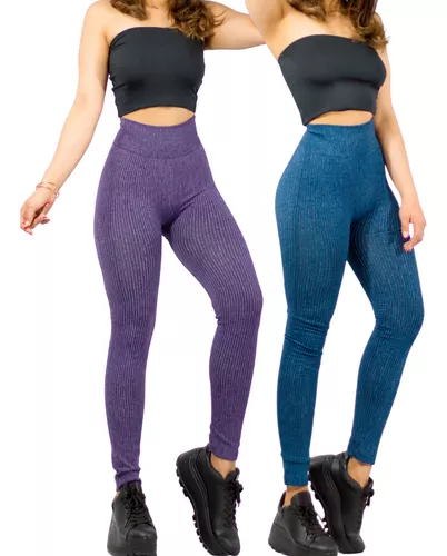 Kit De 2 Mallas Deportivas De Mujer Mallones Dama Leggins