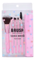 Comprar Set De 5 Brochas Para Maquillaje Con Estuche Viajero