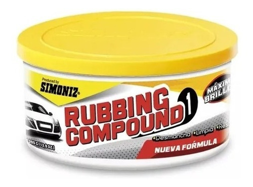 Crema Brilladora Pulidora Rubbing Simoniz 395gr Moto Auto