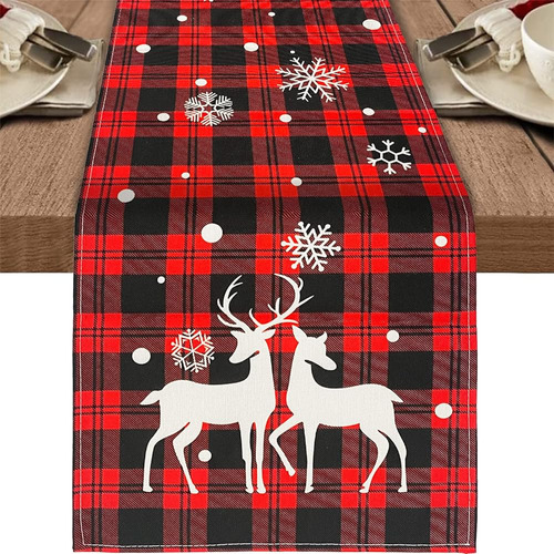 Honellaty Christmas Joy Table Runner, 13 X 108 Pulgadas Plai