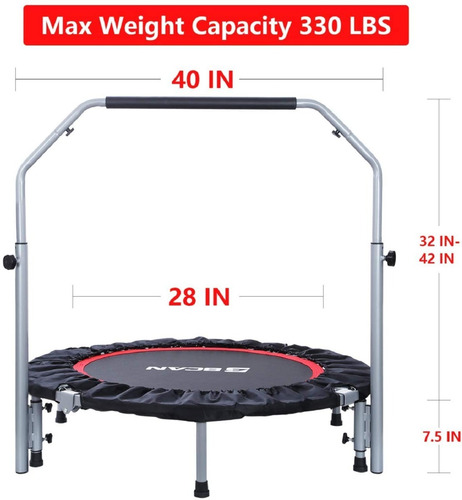 Imagen 3 de 7 de Trampolín Aeróbico Plegable P/ Ejercicios Cardiovasculares