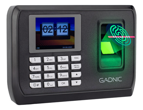 Controlador De Horario Gadnic Biometrico Huella Asistencia