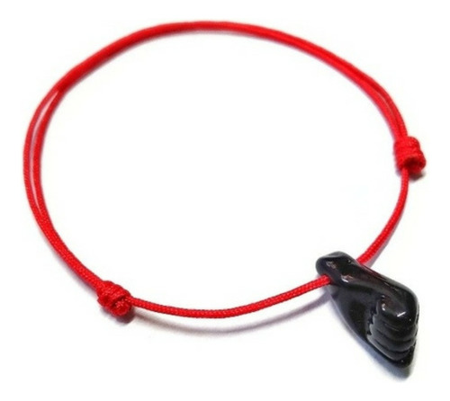 Pulsera O Tobillera Para Bebe Hilo Rojo Azabache Protección 