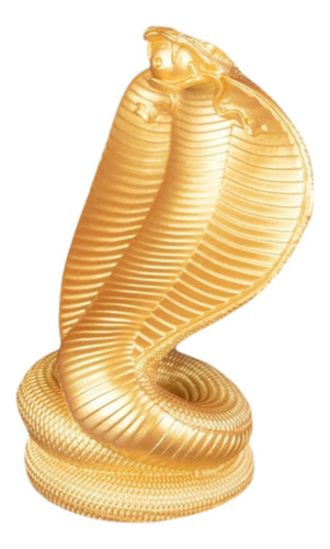 Estatua De Serpiente De Resina, Adorno De Escritorio Oro M