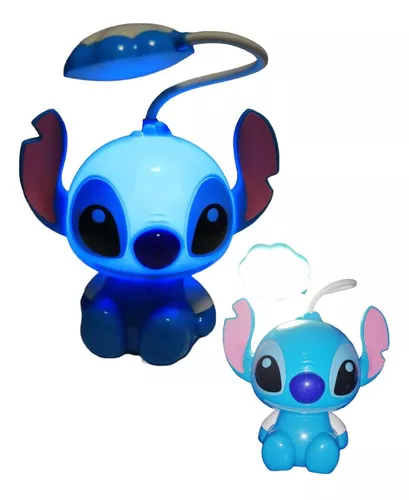 LÁMPARA DE STITCH.  HERMOSA LÁMPARA DE STITCH CON LUZ LED. DOS  INTENSIDADES DE LUZ: UNO SE ILUMINA SU CARITA CON UNA LUZ TENUE. DOS SE  ILUMINA LA FLOR CON UNA LUZ