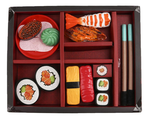 Simulación Comida Caja De Sushi Japonés Niño De