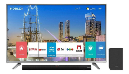 Barra De Sonido Noblex Sb100swp Soundbar 2.1 90w Bluetooth Color Negro
