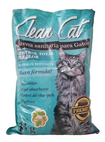 Promo 4x Arena Sanitaria Aglutinante Clean Cat 4kg