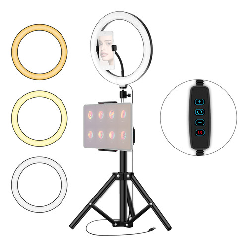 Lámpara De Fotografía. Soportes Led Phone Live Youtube A Col