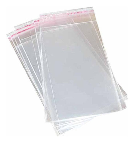 Saco Adesivado Plástico Envelope Transparente 11x18 + 3 Aba