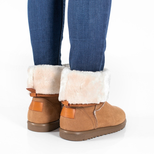 Imagen 7 de 10 de Pantubota Botita Mujer Corderito Briganti Bota Australiana