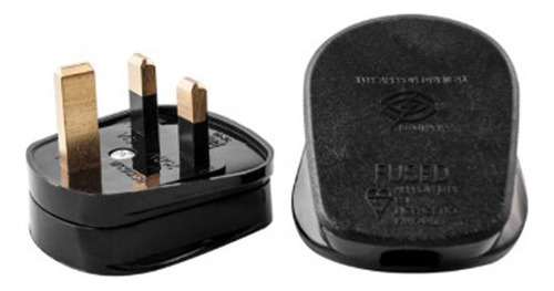 Cable Power Pc C/fusible Inglesa 2.4mts - Cod 3126 Negro