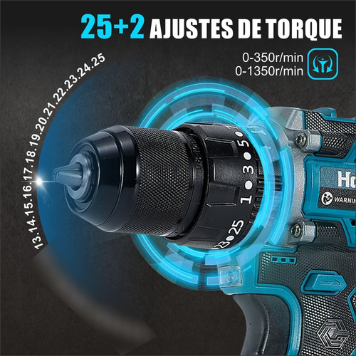 Parafusadeira Furadeira De Impacto 2.0ah 16.8v Sem Escova