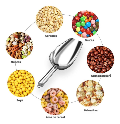 Pala Para Comida, Pala Para Hielo De Acero Inoxidable