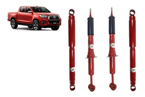 Kit 4 Amortiguadores Fric Rot Toyota Hilux 640a 2015/