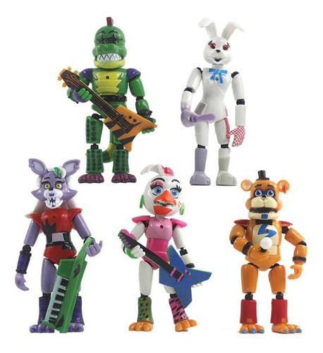 Figuras De Acción De Seguridad Fnaf, 5 Piezas, Regalos Para