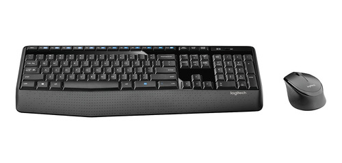 Imagen 2 de 12 de Kit de teclado y mouse inalámbrico Logitech MK345 Español Latinoamérica de color negro