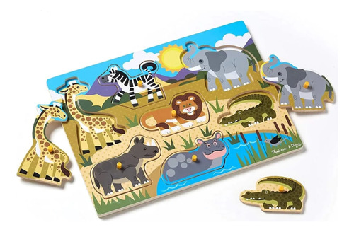 Melissa & Doug Rompecabezas Safari Continente S.a