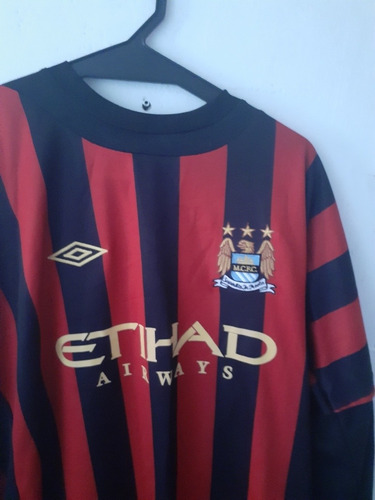 Camisa Manchester City 2012 Manga Longa Umbro