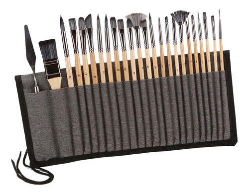 24 Pinceles De Pintura Profesional, Juego De Pinceles De