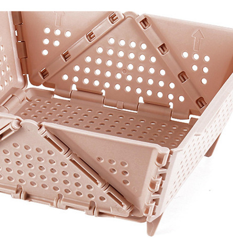 2 Cesta Plegable Pequeña Para Escritorio, Caja Organizadora