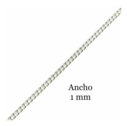 Imagen 3 de 6 de Cadena De Plata 925 Eslabón Groumet 030 Largo 40/45 O 50cm