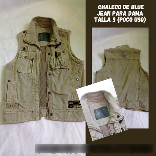 Chaleco De Blue Jeans Para Dama Talla S