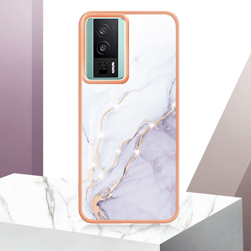 K Funda De Teléfono Marble Slim Para Xiaomi Poco F5 Pro 5g-red