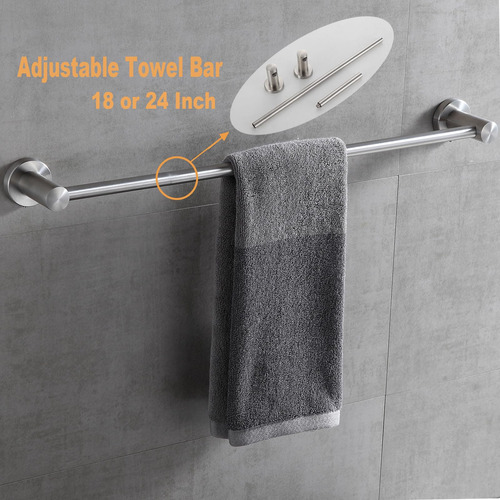 Set De Accesorios De Baño De Acero Inoxidable Montado En Par