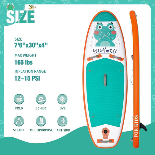 Tabla De Paddle Surf Inflable Para Niños Susiebay Con Acceso
