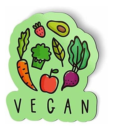 Gt Graphics Express Vegan Vegetables - 5.5  Magnet For Car L