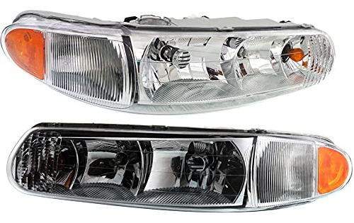 Conjunto De 2 Faros Delanteros Para Buick Century & Regal