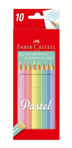 Imagen 1 de 4 de Lápices De Colores Pastel Faber Castell Eco X 10 Unidades