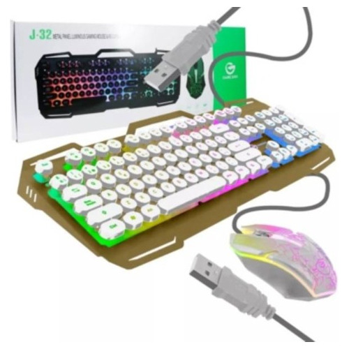 Kit Mouse Teclado Rgb J-32