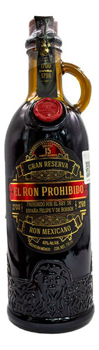 Ron Prohibido 15 Gran Reserva 750 Ml