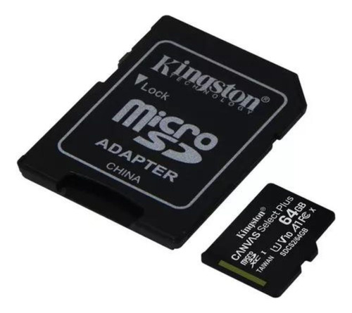 Memoria Sd Card Kingston Sdcs2 Canvas Select  C/adap Sd 64gb