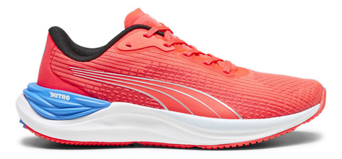 Zapatillas Puma Electrify Nitro 3 Mujer Running Rojo