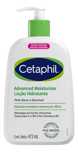 Loção Advanced Hidratante Corporal para Pele Seca e Sensível Ceta...