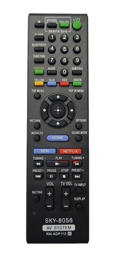 Controle Hometheater Blu-ray Sony Rm-adp112 Netflix Bdv-e290