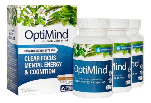 Suplemento De Reforço Cerebral Optimind Nootropics | Melhore